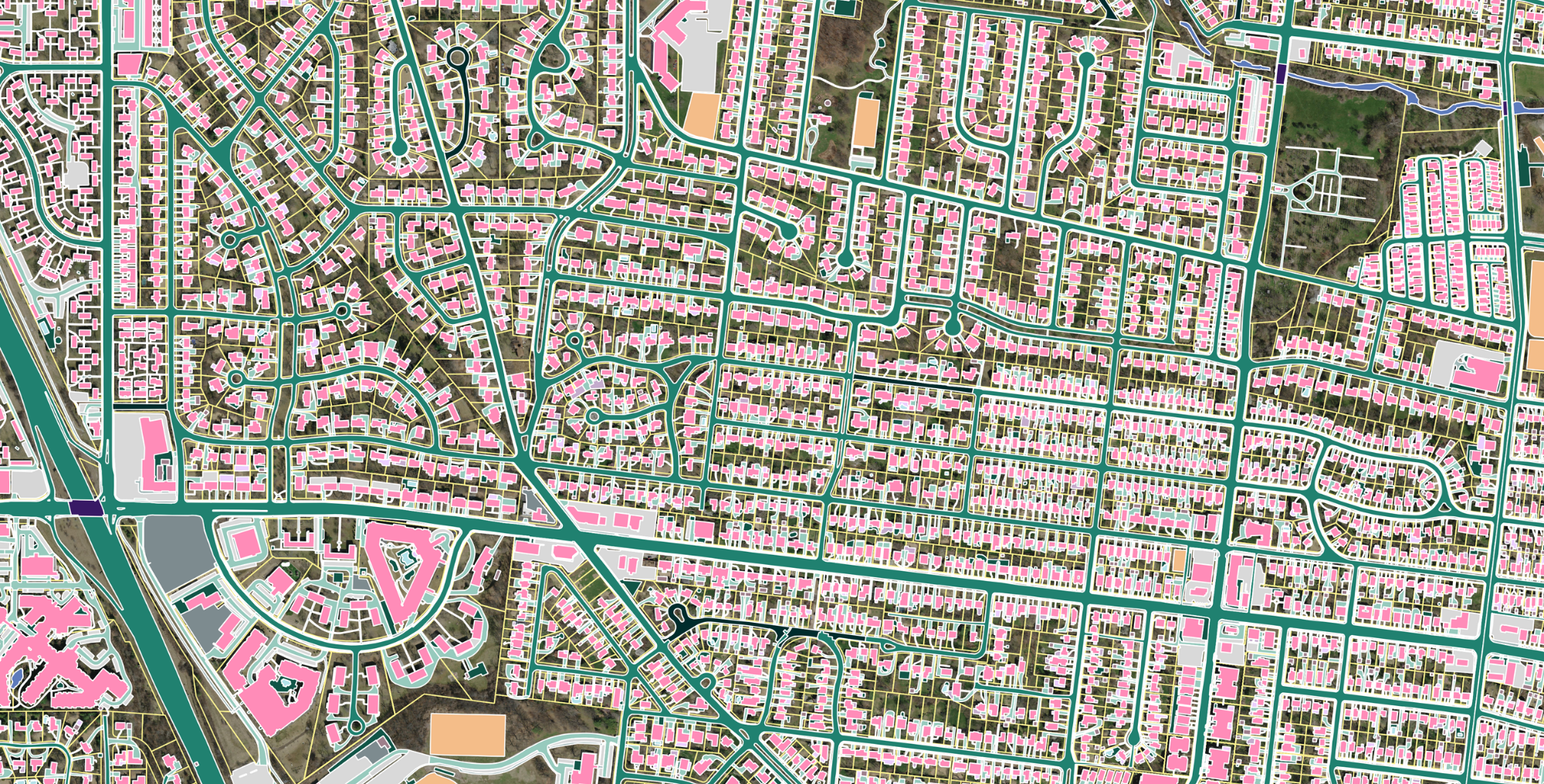 Impervious surface map for stormwater management