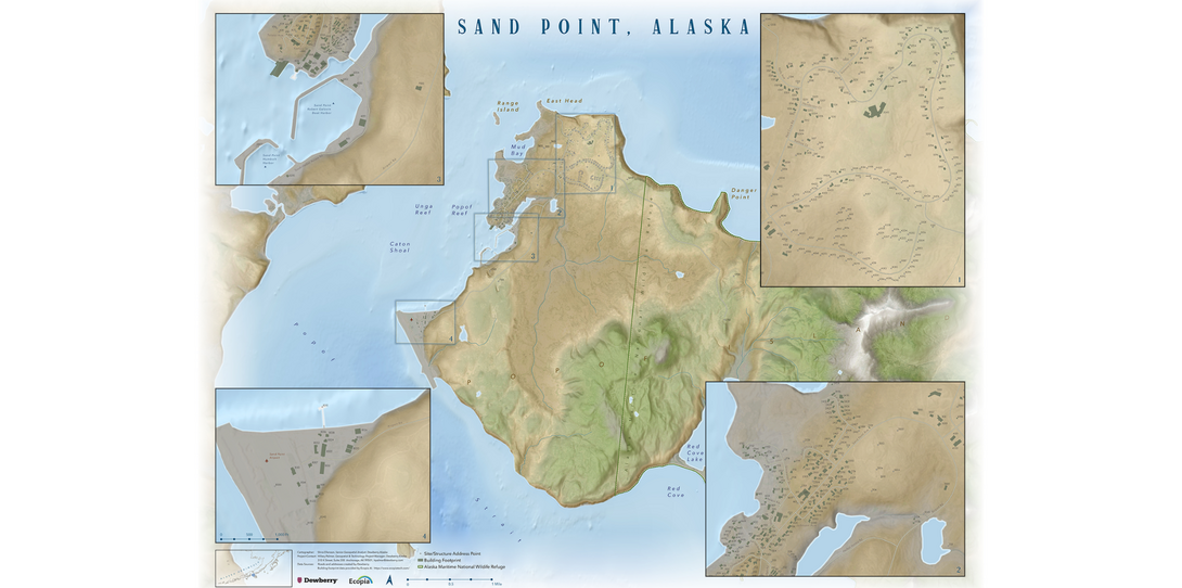 Building footprint map in Alaska 