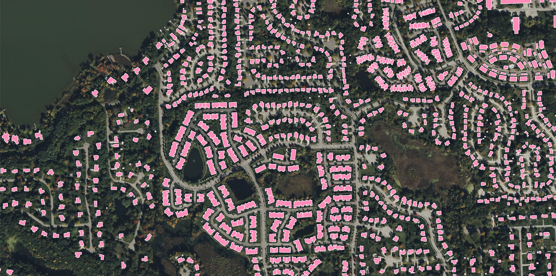 Building footprint map civil engineering