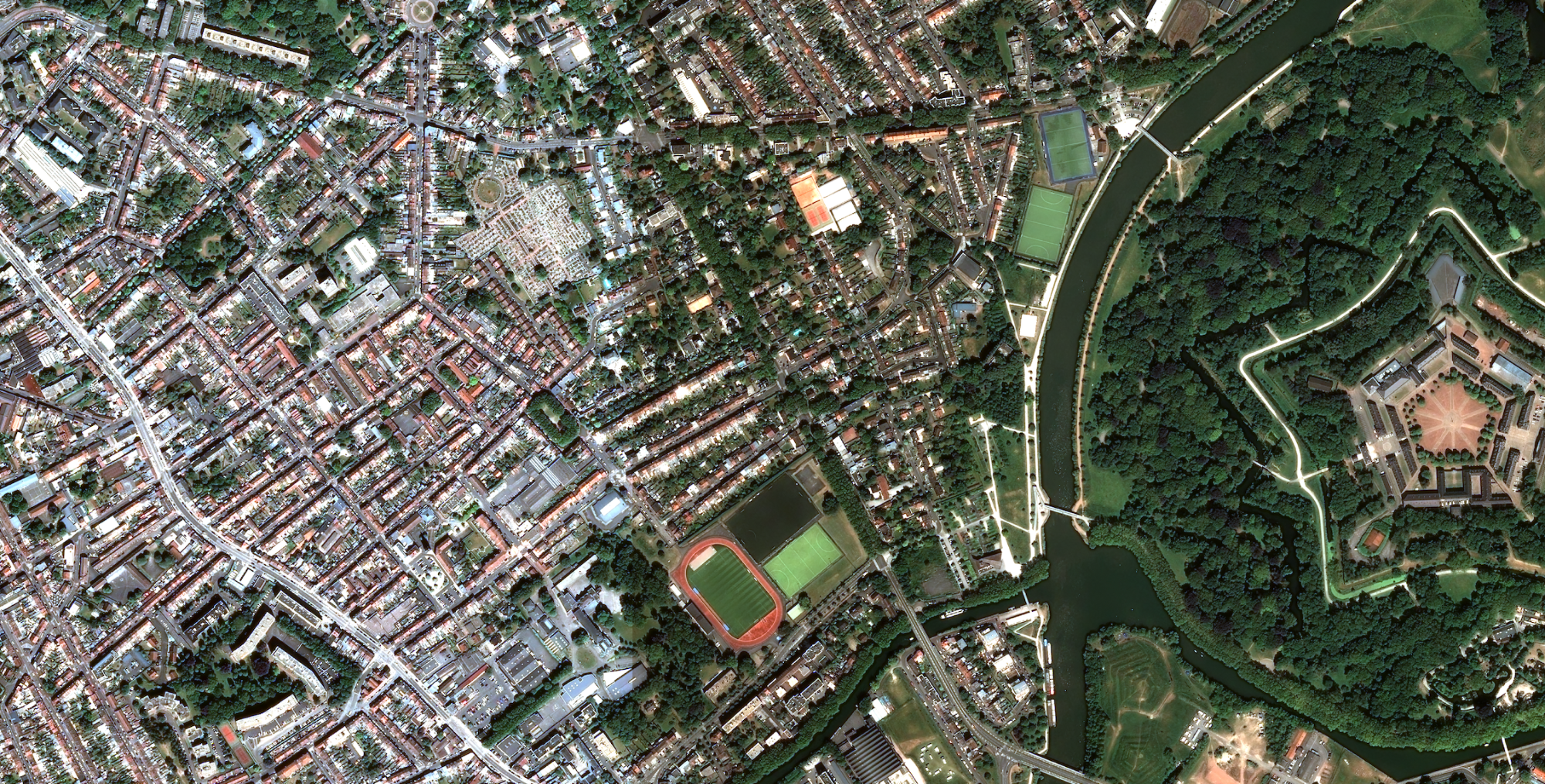 Satellite image of Lille