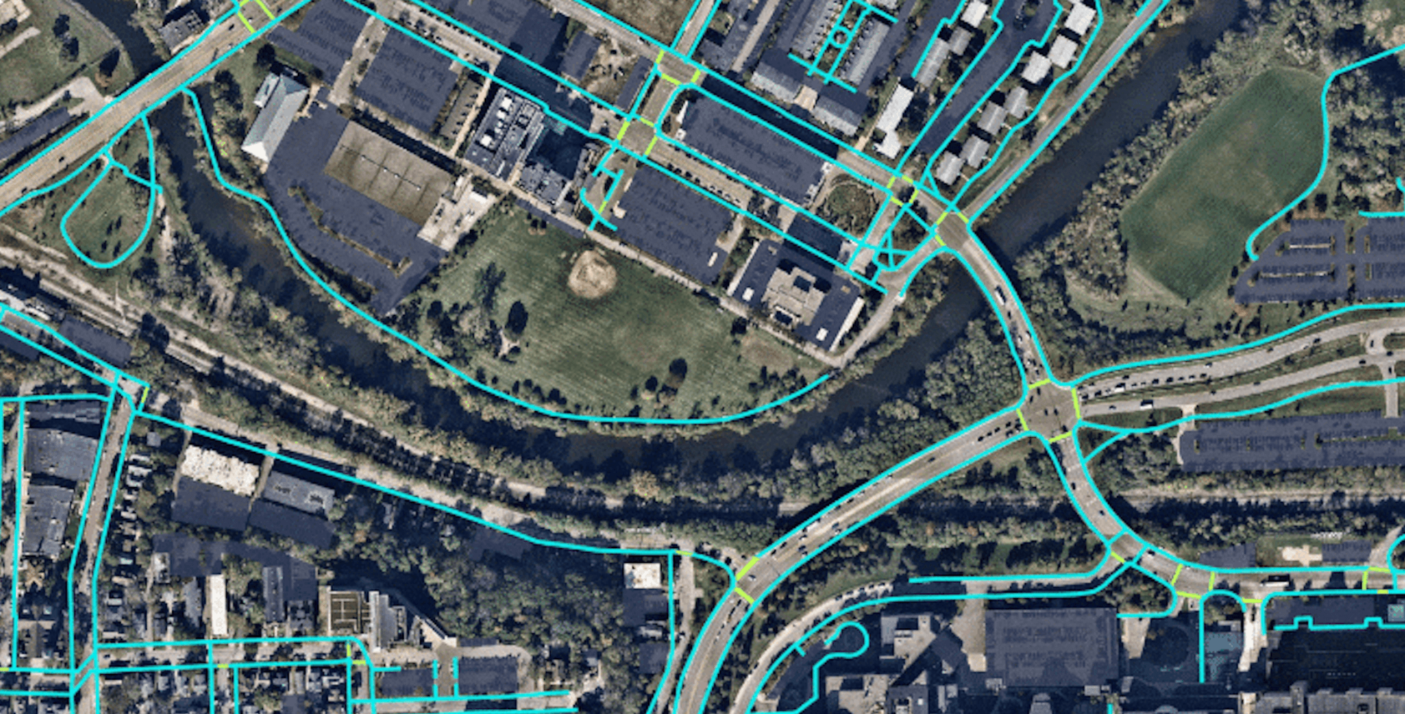 Transportation features in southeastern Michigan