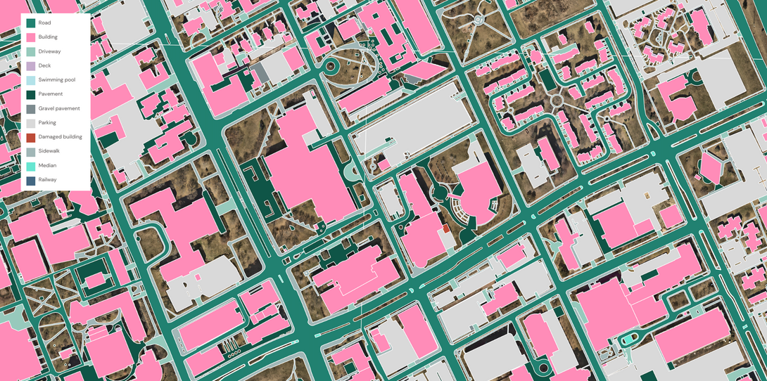 Impervious surface map Detroit