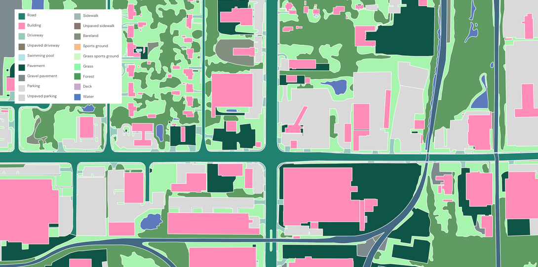 Land cover map Jacksonville