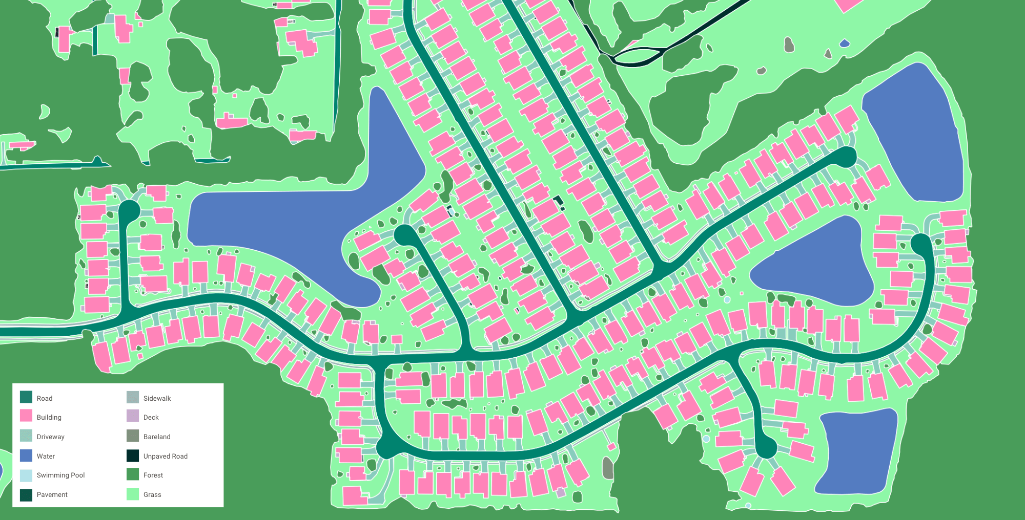 Vector map of Jacksonville, Florida
