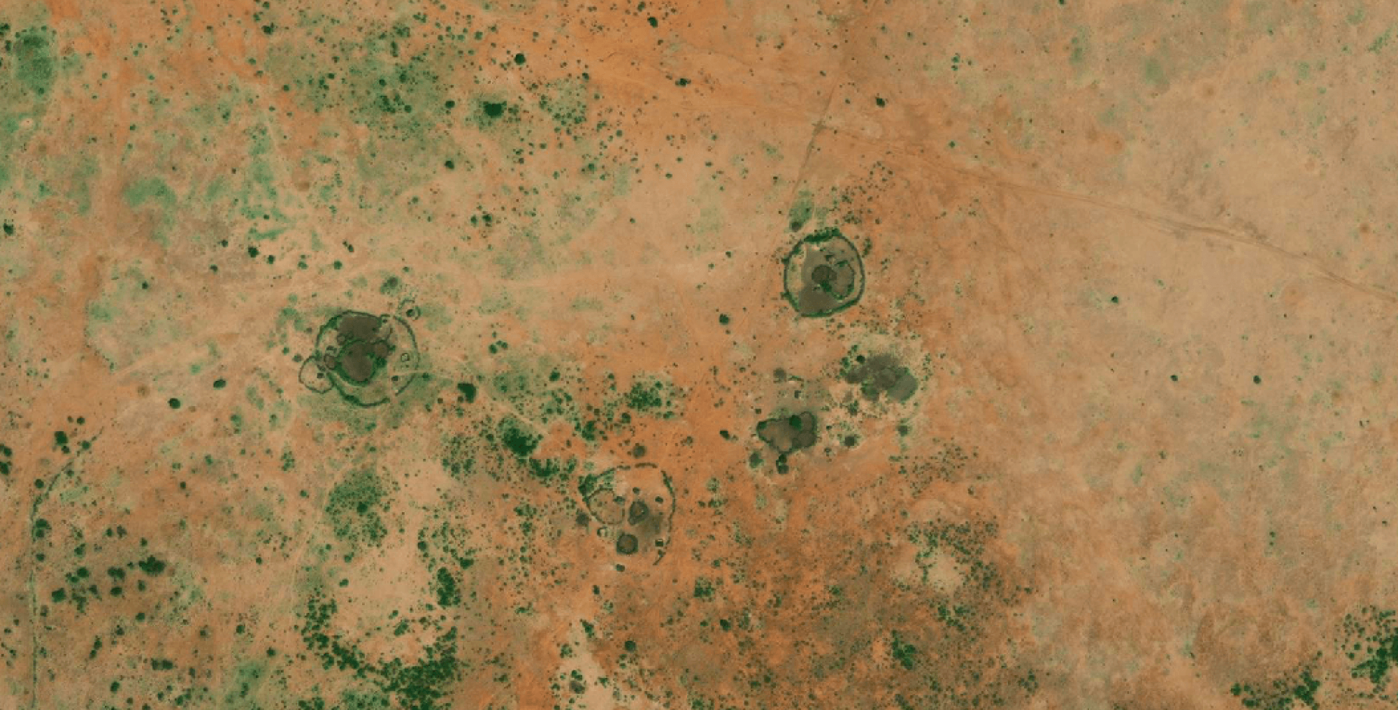 Satellite imagery of Kenya