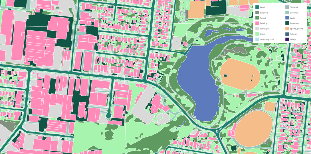 GeoAI land cover data GIS map