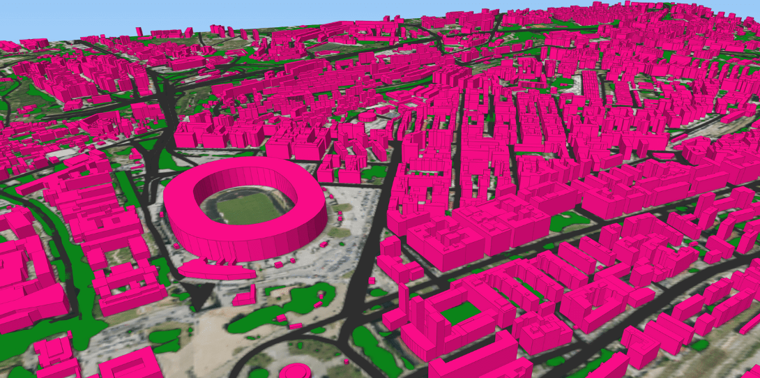 3D building extraction of Italy, Ecopia's first country-wide 3D mapping project in partnership with CGR