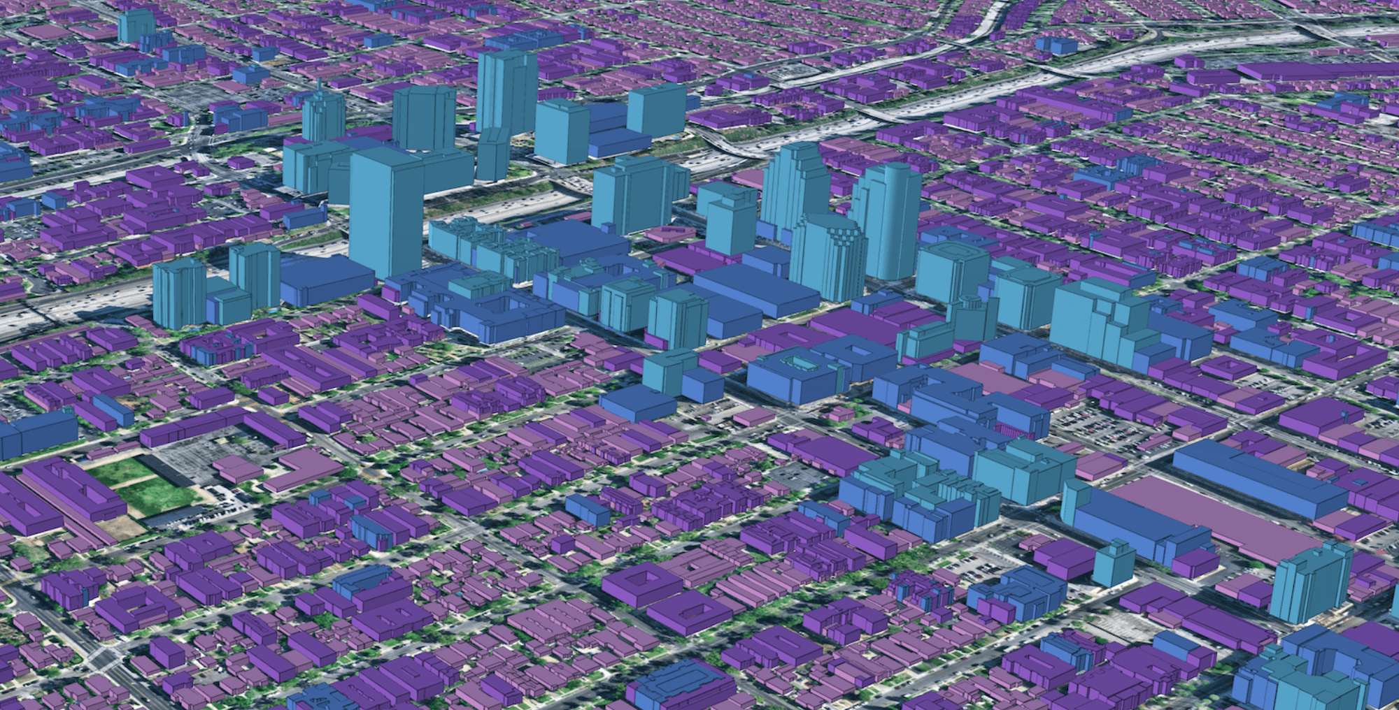 3D map of Glendale